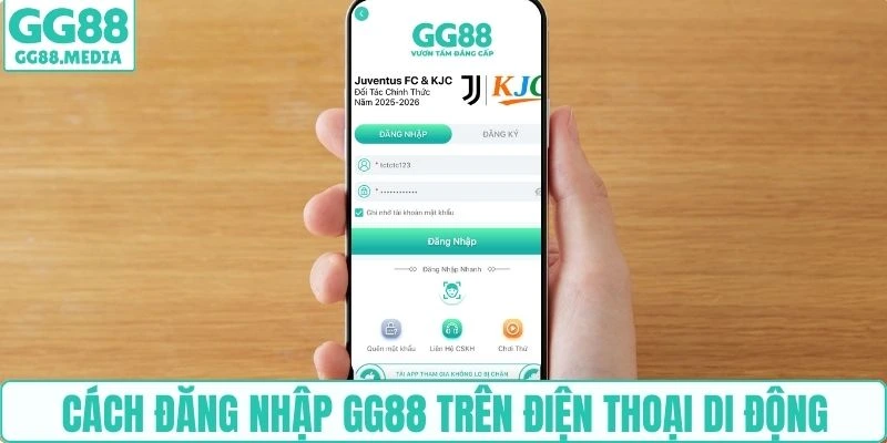 Cách đăng nhập GG88 trên điện thoại di động